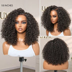 Glueless Curly T-Part Lace Human Hair Wig 180% Density | 10"-28"