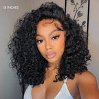 Glueless Curly T-Part Lace Human Hair Wig 180% Density | 10"-28"