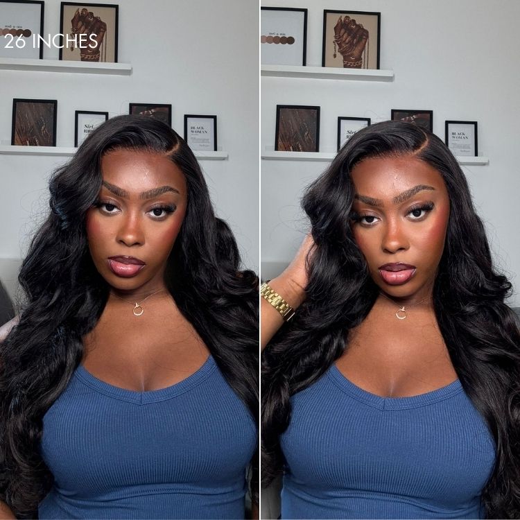 Glueless HD Lace Layered T-Part Lace Human Hair Wig - Red 180% Density | 10"-28"