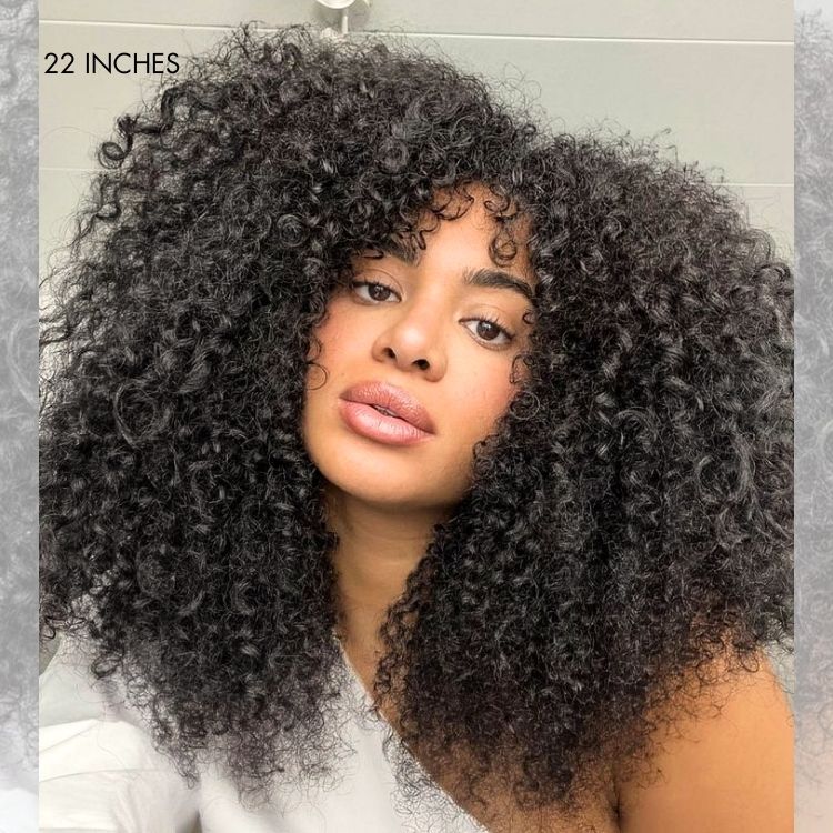 Glueless Kinky Straight Human Hair Wig 180% Density | 10"-28"