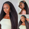 Glueless Kinky Straight Headband Human Hair Wig 180% Density | 10"-28"