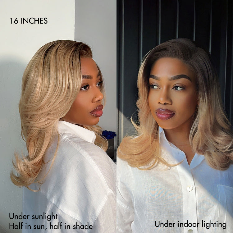 Glueless HD Lace Layered T-Part Lace Human Hair Wig - Red | 10"-28"