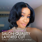 Glueless HD Lace Pixie T-Part Lace Human Hair Wig - Ombre | 8"-14"