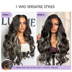 Glueless HD Lace Body Wave T-Part Lace Human Hair Wig - Highlight 180% Density | 10"-28"