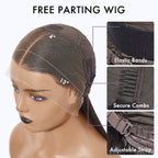 Glueless HD Lace Kinky Straight T-Part Lace Human Hair Wig | 8"-14"