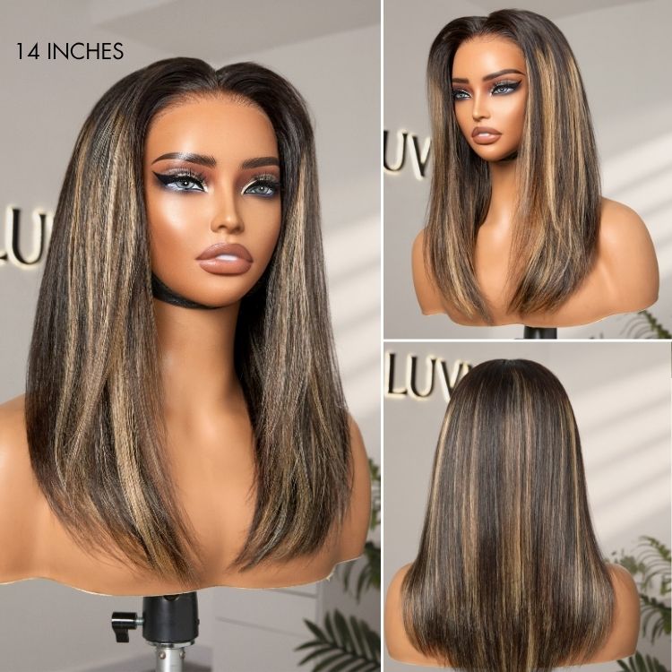 Glueless Straight T-Part Lace Human Hair Wig - Blonde Pre-Plucked | 10"-28"