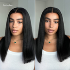 Glueless HD Lace Straight T-Part Lace Human Hair Wig 200% Density | 10"-28"