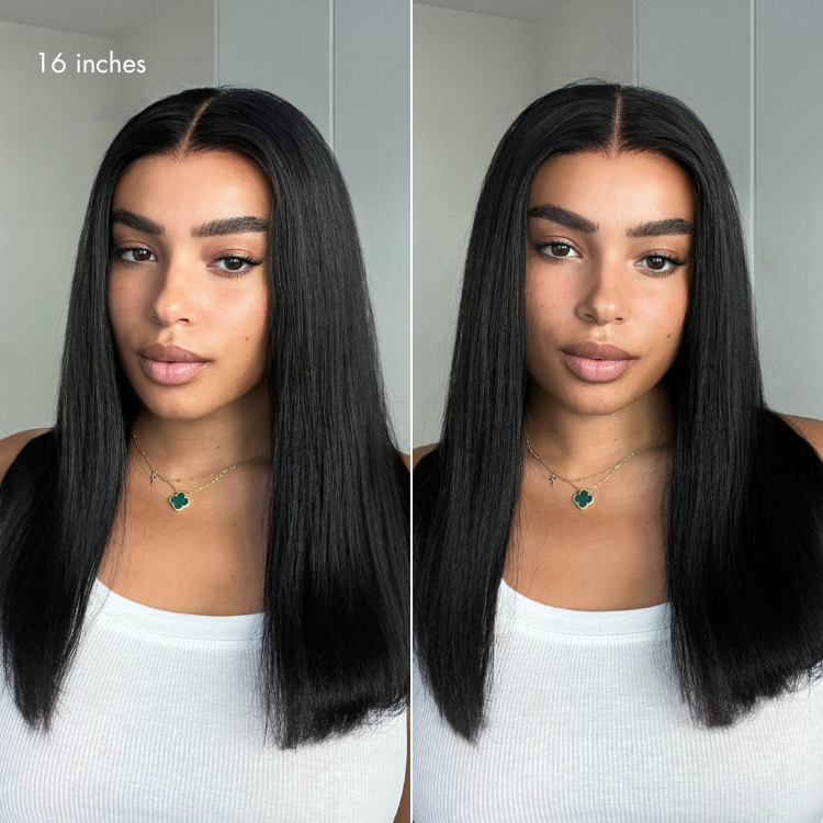 Glueless HD Lace Straight T-Part Lace Human Hair Wig 200% Density | 10"-28"