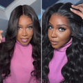 Glueless HD Lace Body Wave T-Part Lace Human Hair Wig - Red | 10"-28"