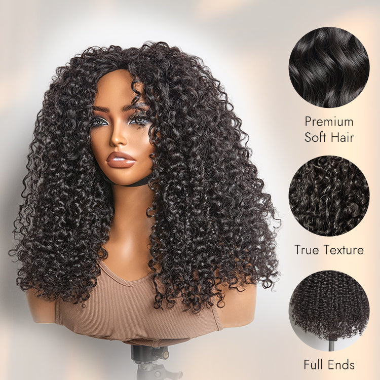Glueless Curly Human Hair Wig 180% Density | 10"-28"