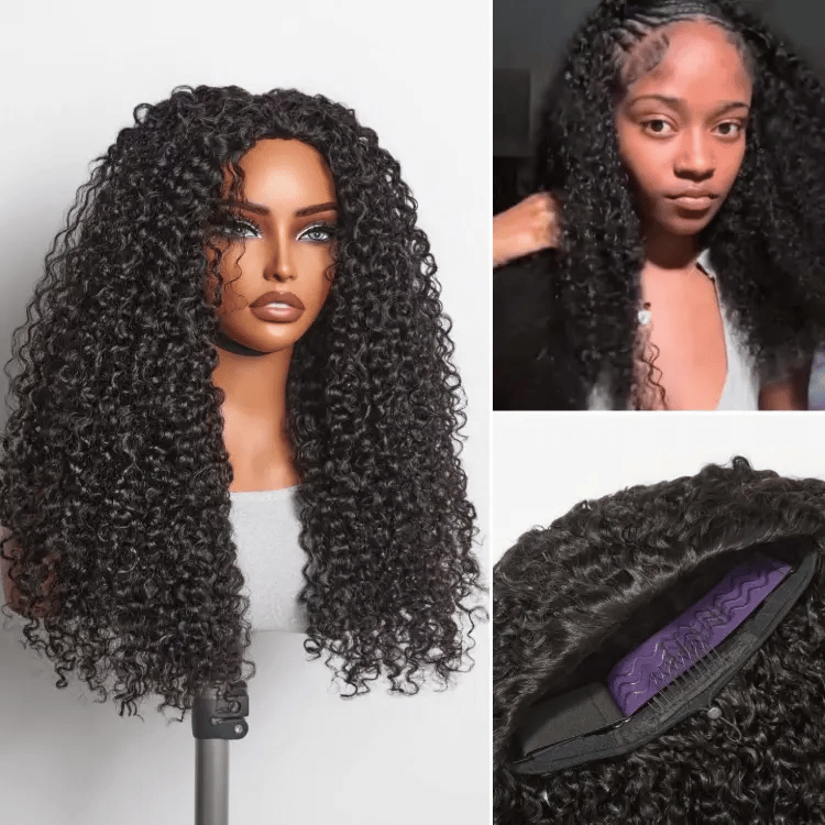 Glueless Curly Human Hair Wig 180% Density | 10"-28"