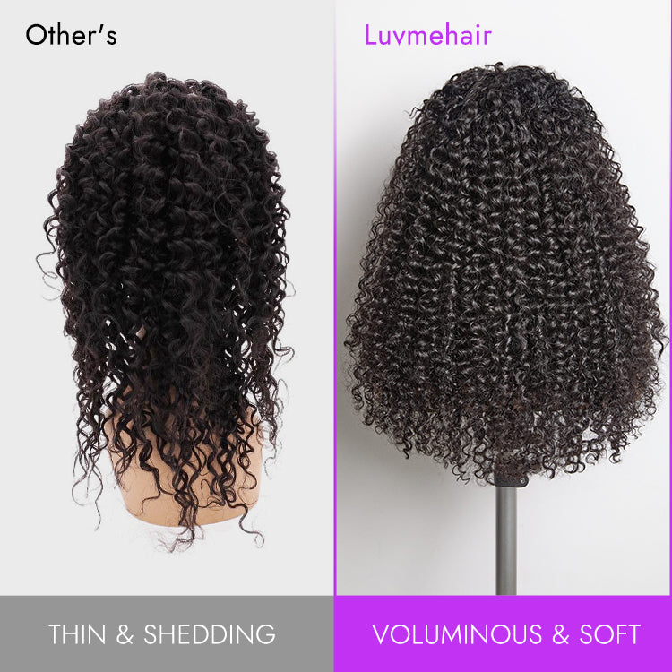Glueless Curly Human Hair Wig 180% Density | 10"-28"