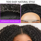 Glueless Curly Human Hair Wig 180% Density | 10"-28"
