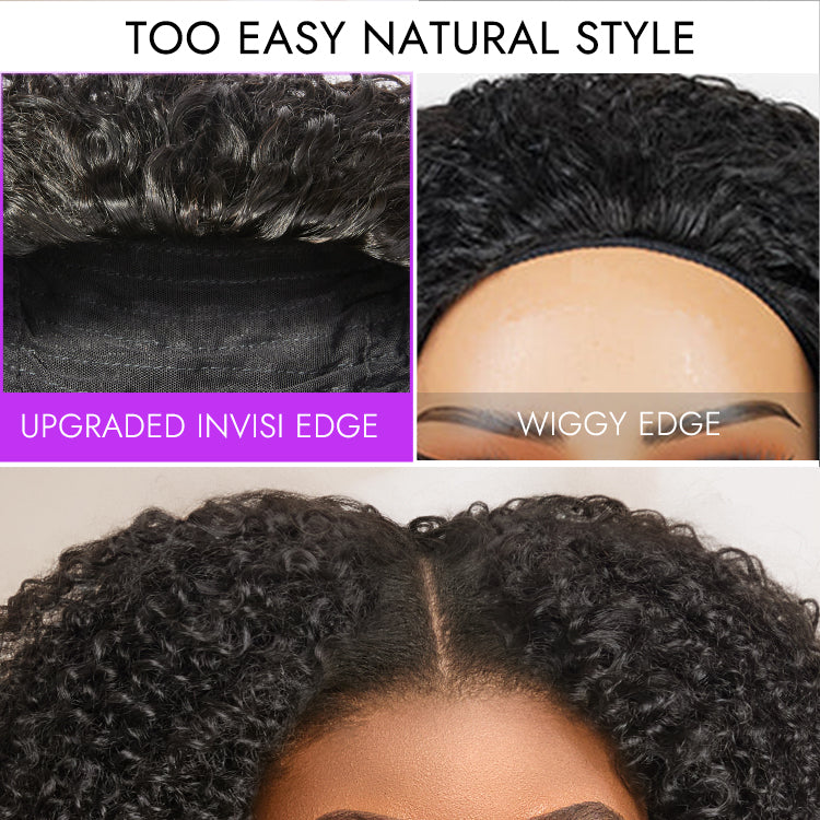 Glueless Curly Human Hair Wig 180% Density | 10"-28"