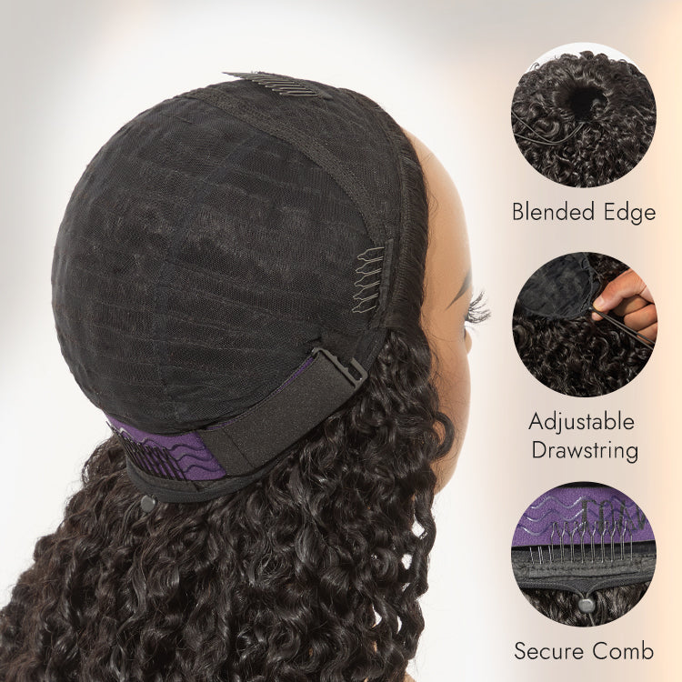 Glueless Curly Human Hair Wig 180% Density | 10"-28"
