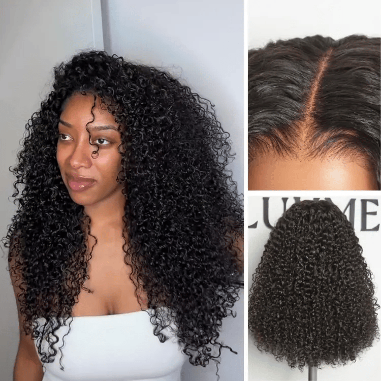 Glueless HD Lace Curly T-Part Lace Human Hair Wig 200% Density | 10"-28"