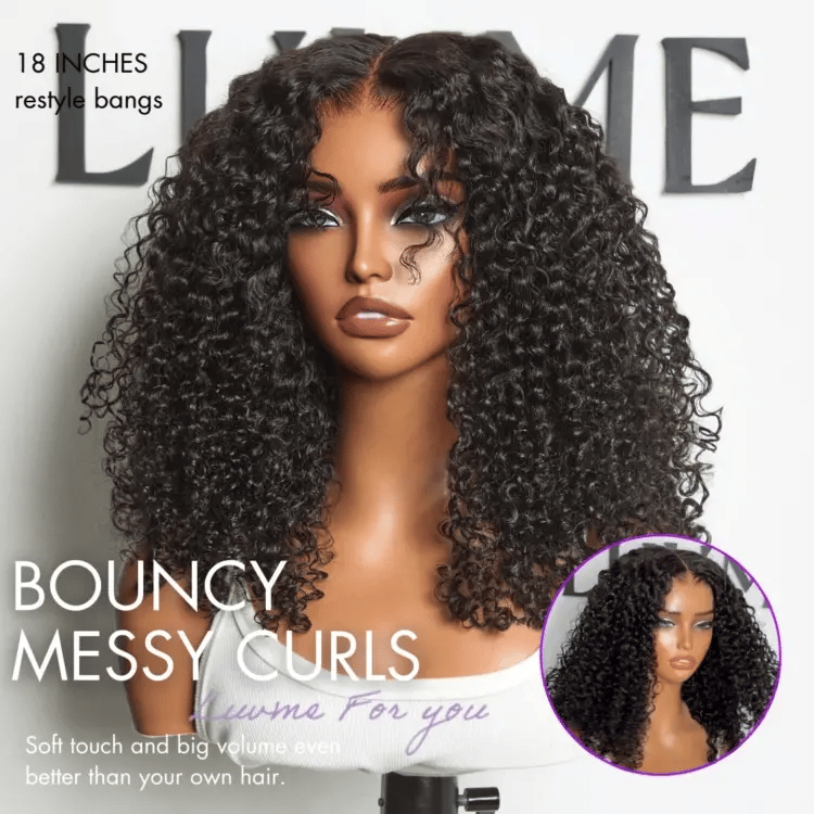 Glueless HD Lace Curly T-Part Lace Human Hair Wig 200% Density | 10"-28"