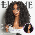Glueless HD Lace Curly T-Part Lace Human Hair Wig 200% Density | 10"-28"