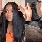 Glueless Straight T-Part Lace Human Hair Wig - Blonde | 10"-28"