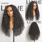 Glueless Curly T-Part Lace Human Hair Wig - Blonde | 10"-28"