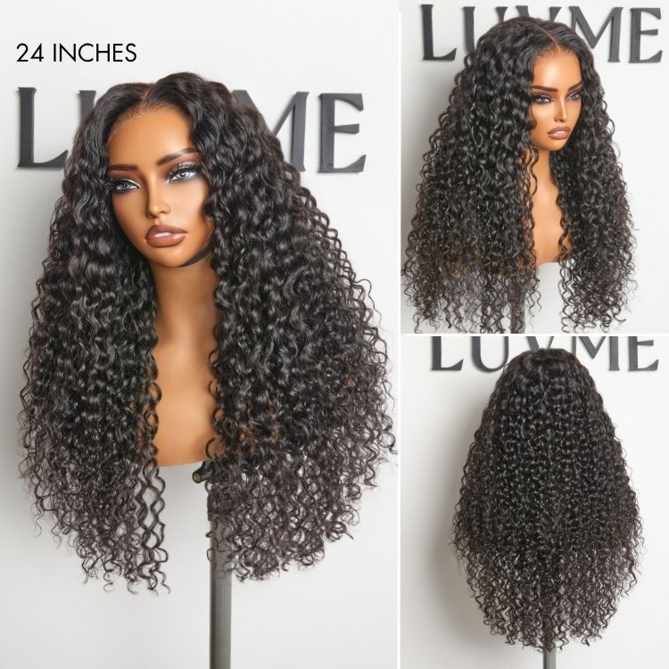 Glueless Curly T-Part Lace Human Hair Wig - Blonde | 10"-28"