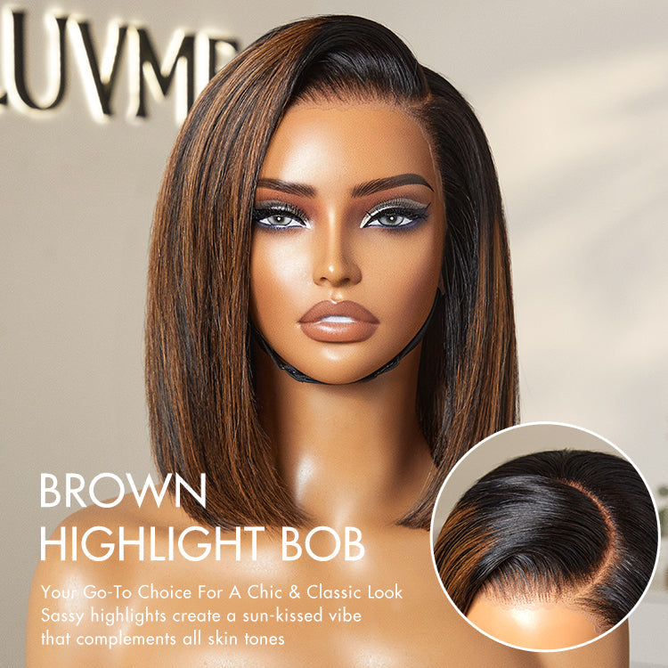 Glueless Bob T-Part Lace Human Hair Wig - Blonde | 8"-14"