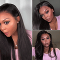 Glueless HD Lace Straight T-Part Lace Human Hair Wig - Blonde | 10"-28"