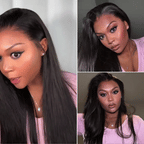 Glueless HD Lace Straight T-Part Lace Human Hair Wig - Blonde | 10"-28"