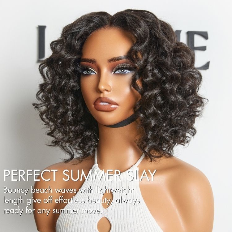 Glueless Loose Wave T-Part Lace Human Hair Wig | 8"-14"