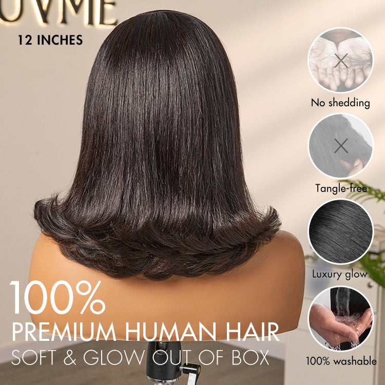 Glueless Bob 13X4 Frontal Human Hair Wig | 8"-14"