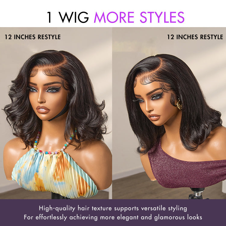 Glueless Bob 13X4 Frontal Human Hair Wig | 8"-14"