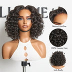 Glueless Loose Wave T-Part Lace Human Hair Wig | 8"-14"