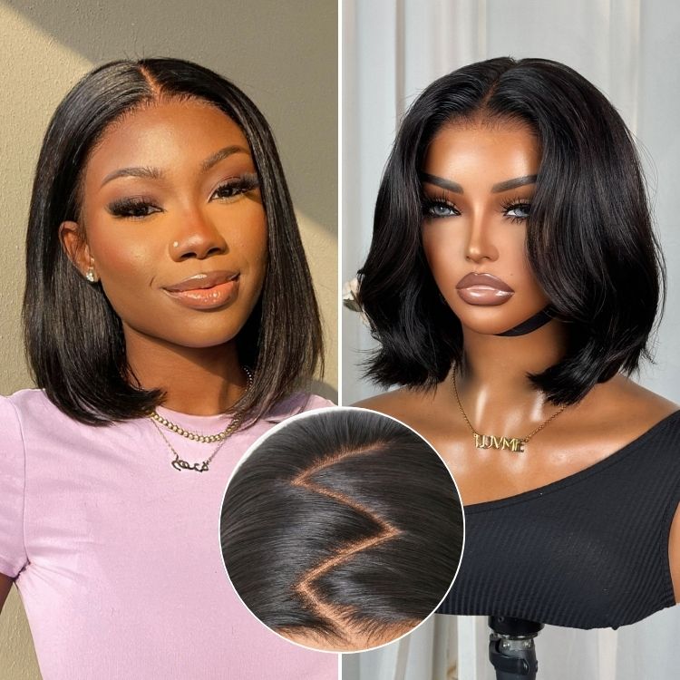 Glueless HD Lace Bob T-Part Lace Human Hair Wig | 8"-14"