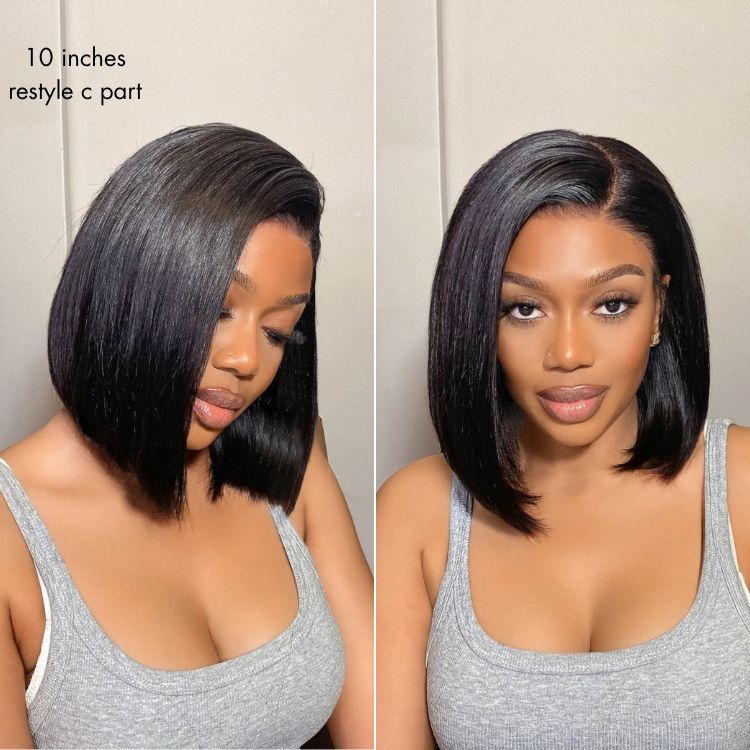 Glueless HD Lace Bob T-Part Lace Human Hair Wig | 8"-14"