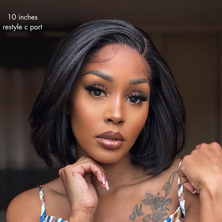 Glueless HD Lace Bob T-Part Lace Human Hair Wig | 8"-14"