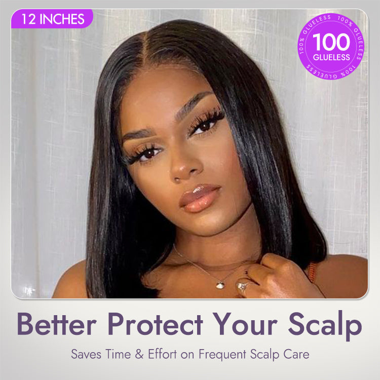 Glueless HD Lace Bob T-Part Lace Human Hair Wig | 8"-14"