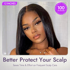 Glueless HD Lace Bob T-Part Lace Human Hair Wig | 8"-14"