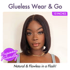 Glueless HD Lace Bob T-Part Lace Human Hair Wig | 8"-14"