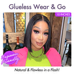 Glueless HD Lace Bob T-Part Lace Human Hair Wig | 8"-14"