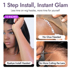 Glueless HD Lace Bob T-Part Lace Human Hair Wig | 8"-14"