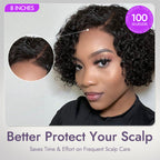 Glueless HD Lace Pixie T-Part Lace Human Hair Wig | 8"-14"