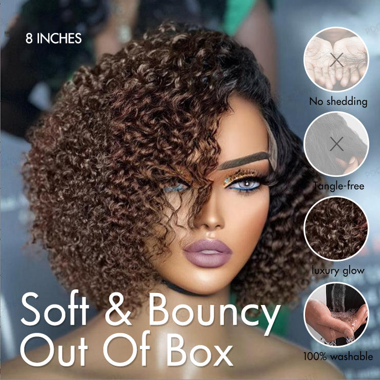 Glueless HD Lace Pixie T-Part Lace Human Hair Wig | 8"-14"