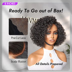 Glueless HD Lace Pixie T-Part Lace Human Hair Wig | 8"-14"