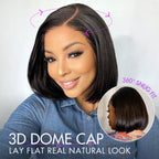 Glueless Bob T-Part Lace Human Hair Wig - Highlight | 8"-14"