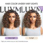 Glueless HD Lace Curly T-Part Lace Human Hair Wig - Highlight | 10"-28"