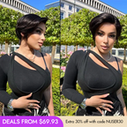 Glueless HD Lace Pixie T-Part Lace Human Hair Wig | 8"-14"