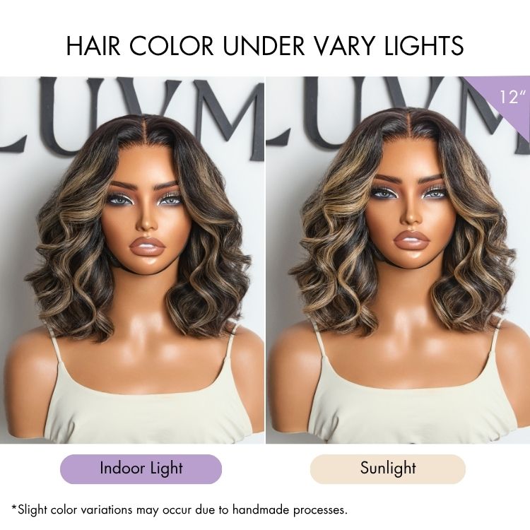 Glueless HD Lace Loose Wave T-Part Lace Human Hair Wig - Highlight | 10"-28"