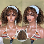 Glueless HD Lace Curly T-Part Lace Human Hair Wig - Highlight | 10"-28"