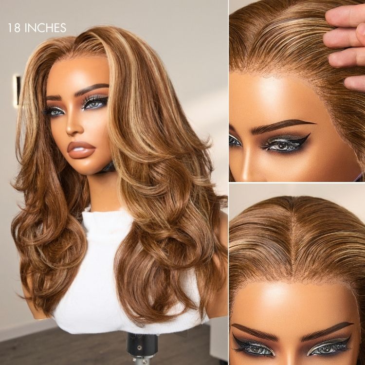 Glueless Loose Wave 13X6 Frontal Human Hair Wig - Red | 10"-28"