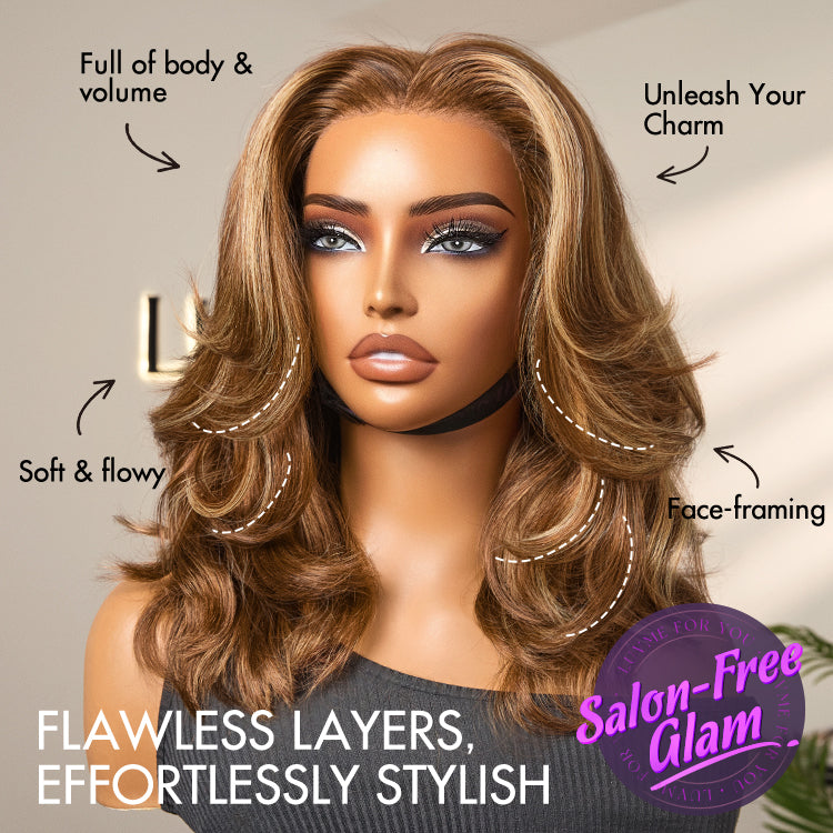 Glueless Loose Wave 13X6 Frontal Human Hair Wig - Red | 10"-28"